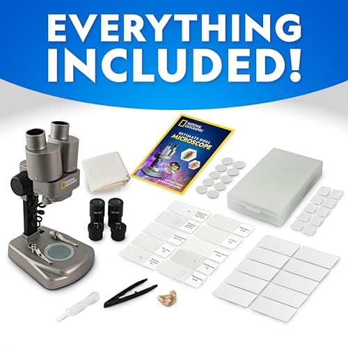 Kids Microscope 50+ pc Science Kit with Prepared Slides V4761