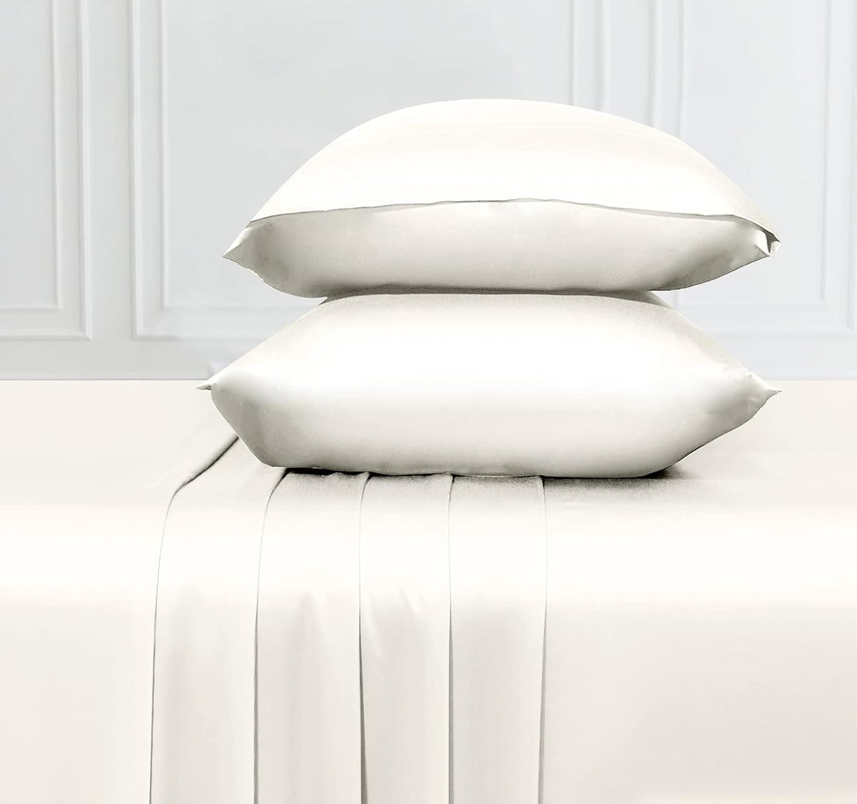 Silver Gray California King Size Bamboo Sheets Pack of 2 I171