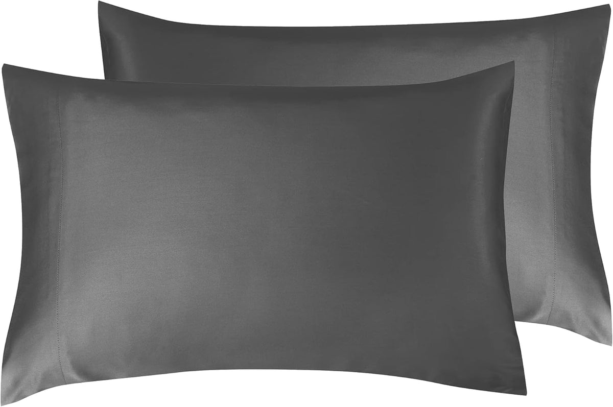 Silver Gray California King Size Bamboo Sheets Pack of 2 I171