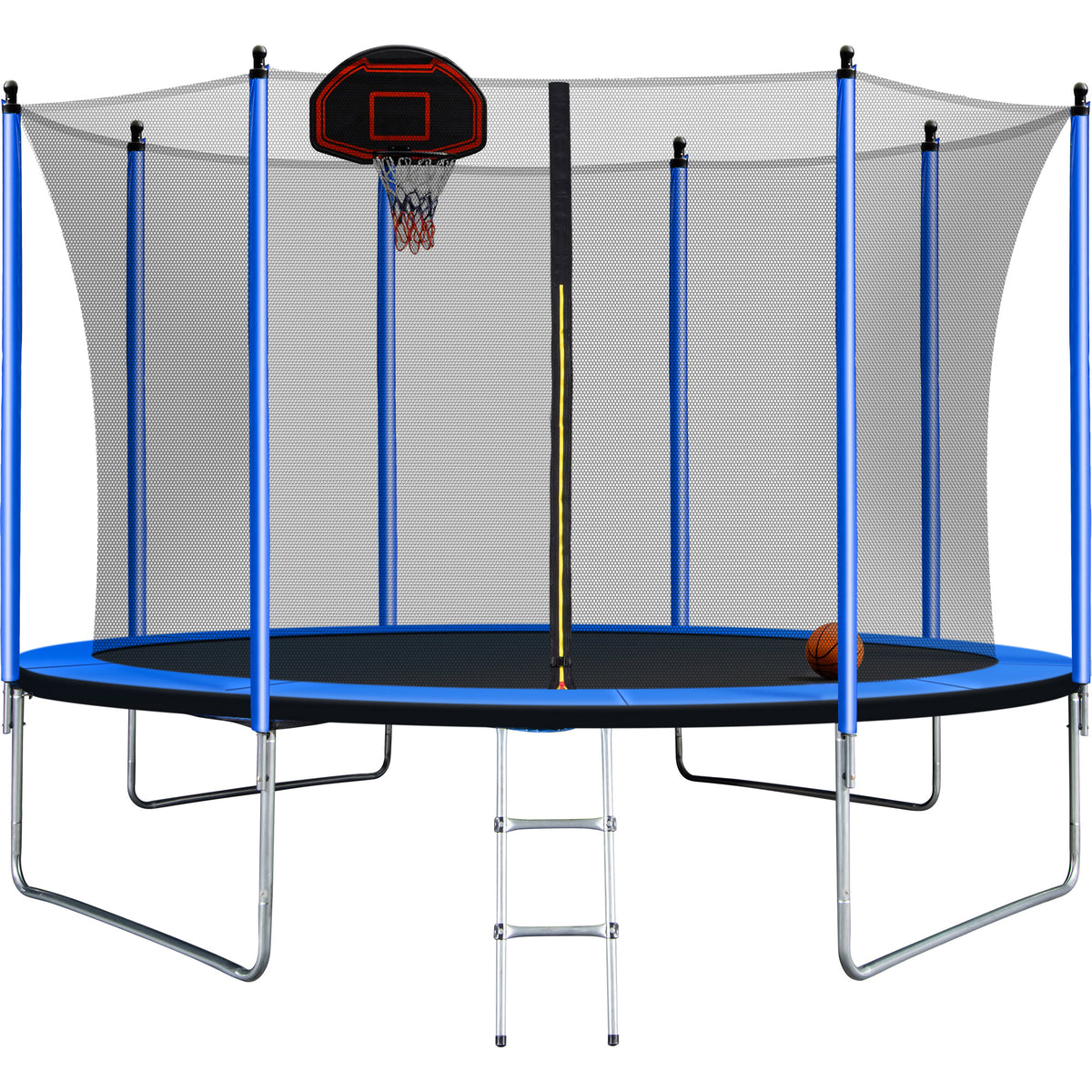 10FT Trampoline with Basketball Hoop Q4079