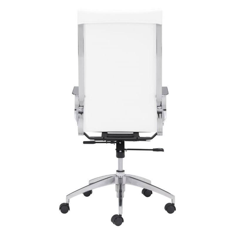 White Faux Leather Office Chair M216673