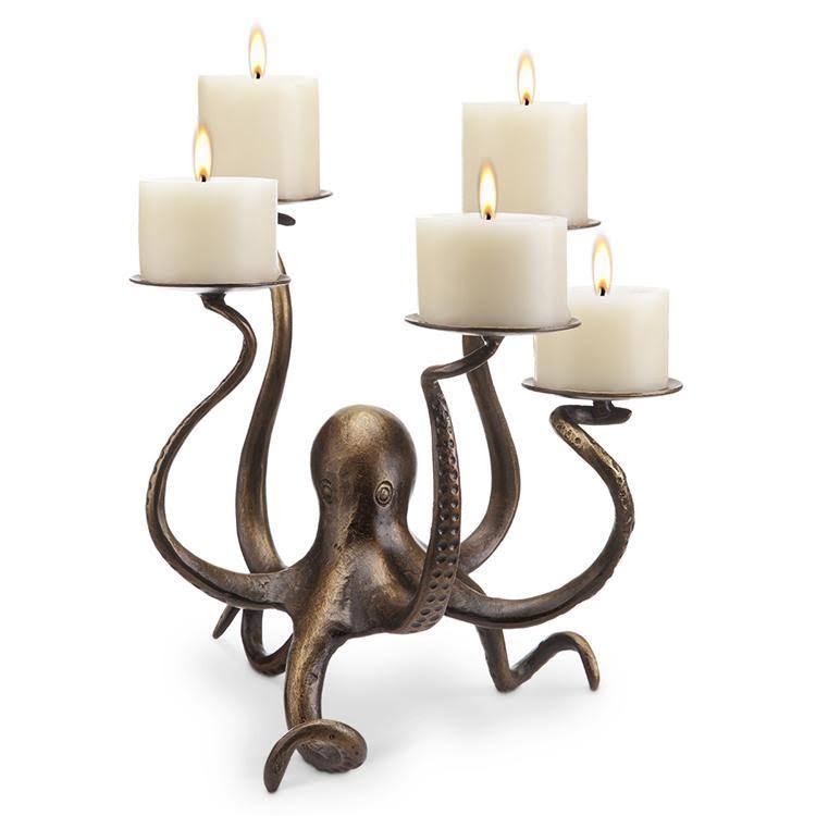 Octopus Pillar Candelabra A115