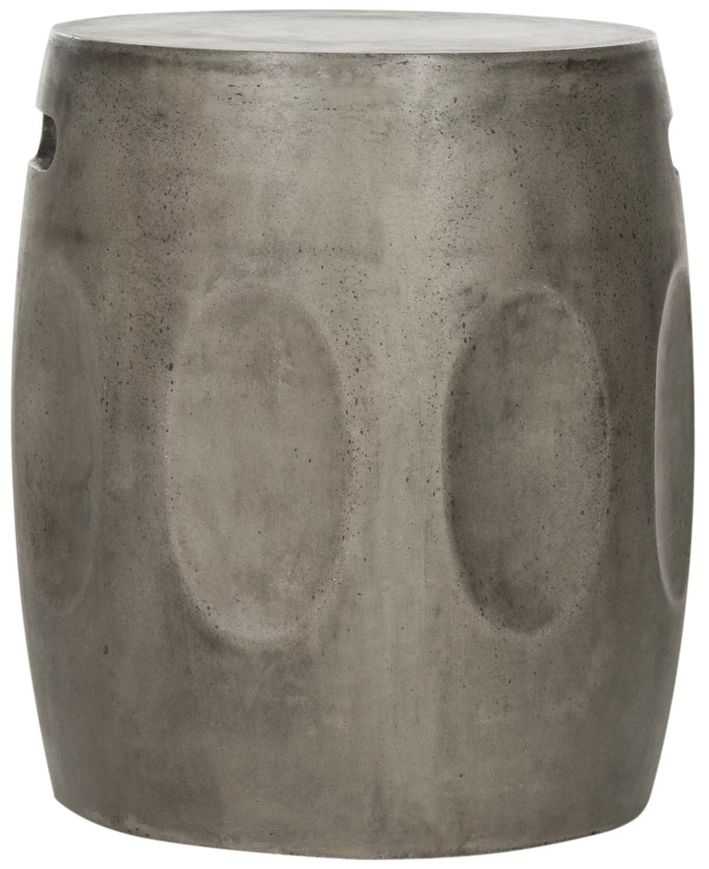 Dark Grey Concrete Round Accent Table Q579