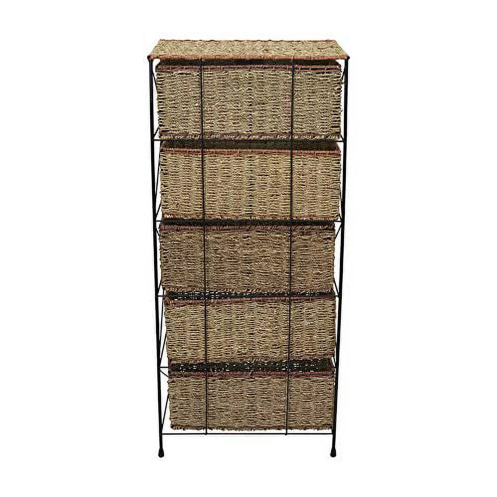 5-Drawer Rattan Storage Unit R1913