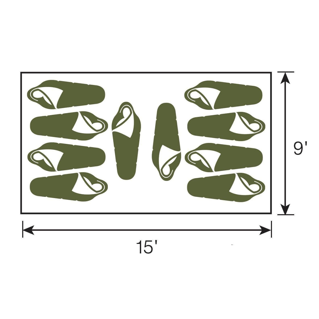 Green 10-Person Cabin Tent V383373