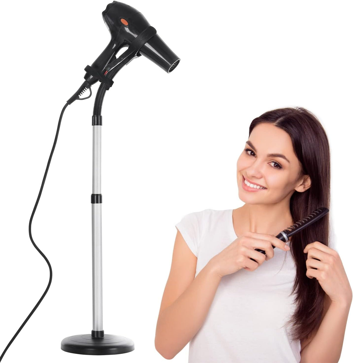 Adjustable Metal Hair Dryer Stand Holder F6158