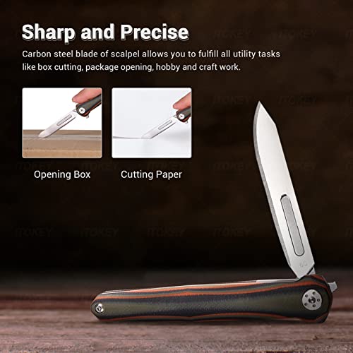 Folding Utility Knife with 10pcs Replaceable Razor Blades D754542