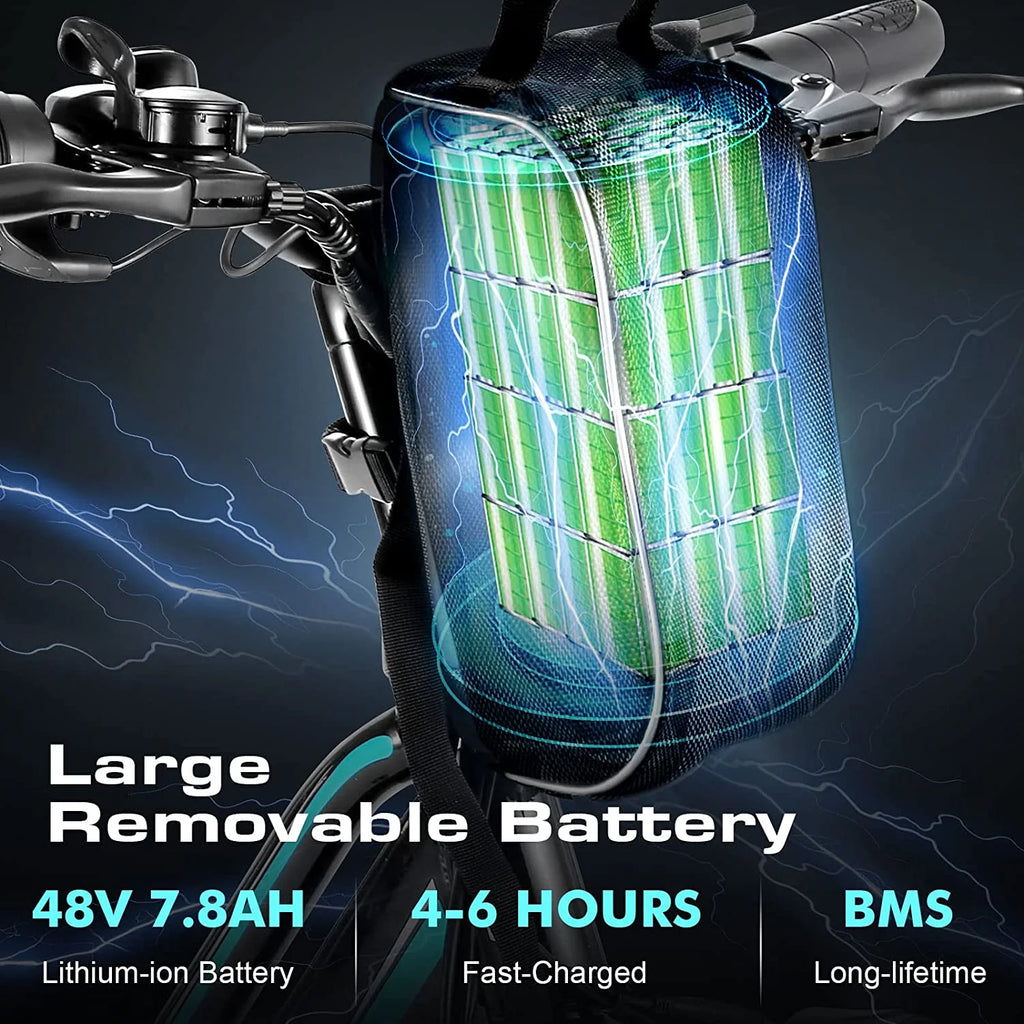 Electric Cruiser Bike 500W Step-Through 20MPH O448