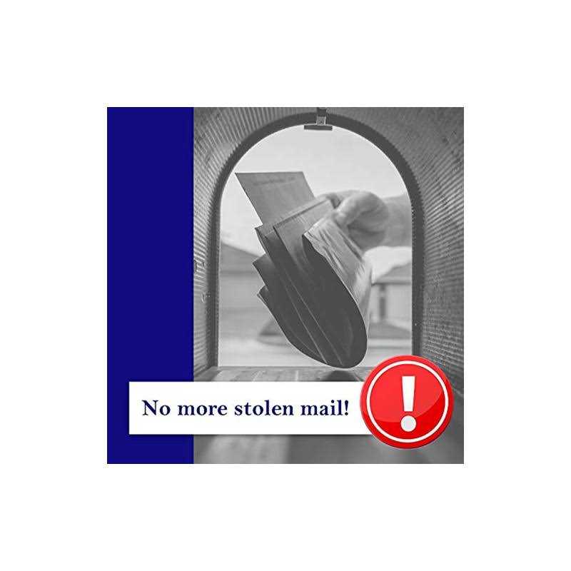Mail Chime Mailbox Notification System with Wireless Transmitter & Audible Arrival Alert Receiver Y944
