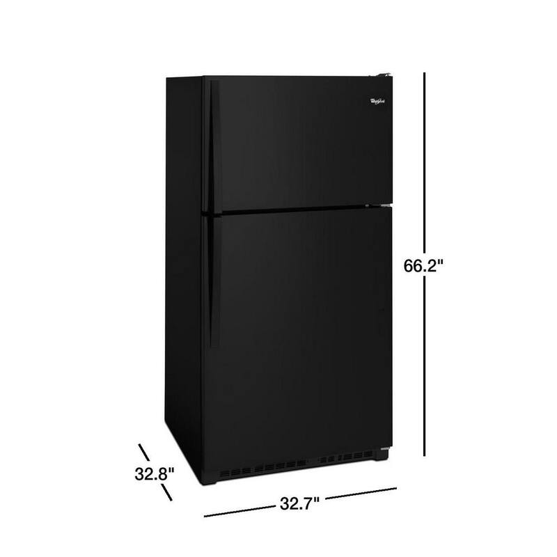 20.5 cu. ft. Top Freezer Refrigerator in Black M6837