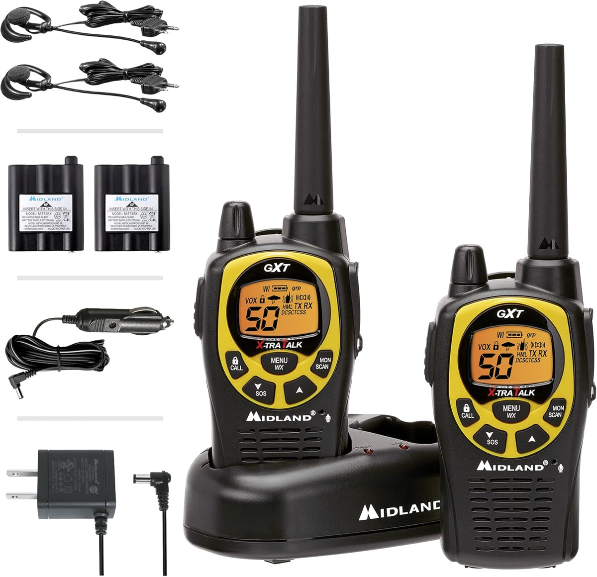 50 Channel Waterproof GMRS Two-Way Radio 3-Pack U135