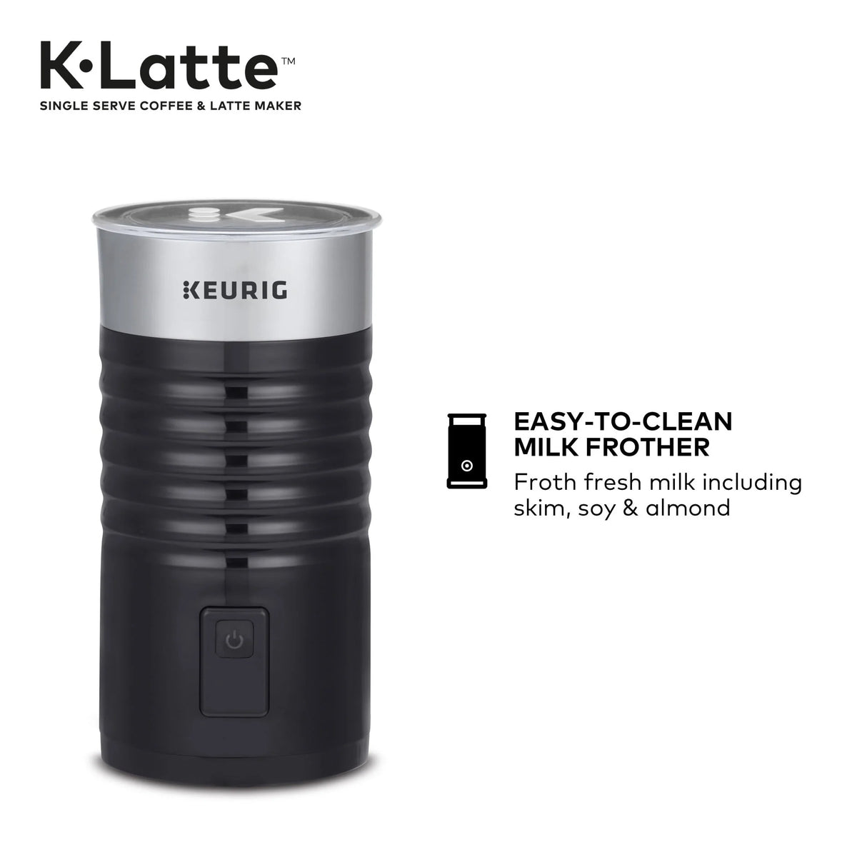 Single Serve K-Cup Coffee and Latte Maker, Black C2808