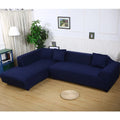 2pcs Polyester Fabric Stretch Sofa Covers and 2pcs Pillow Covers J335634