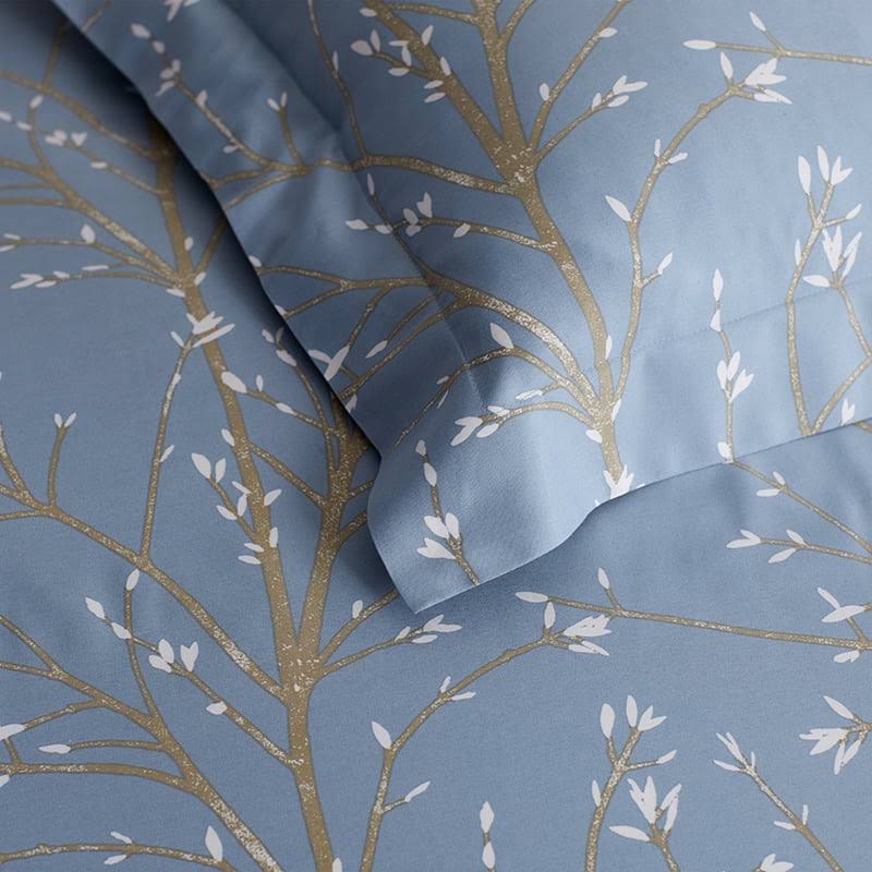Blue Twin Bamboo Sateen Duvet Cover V397
