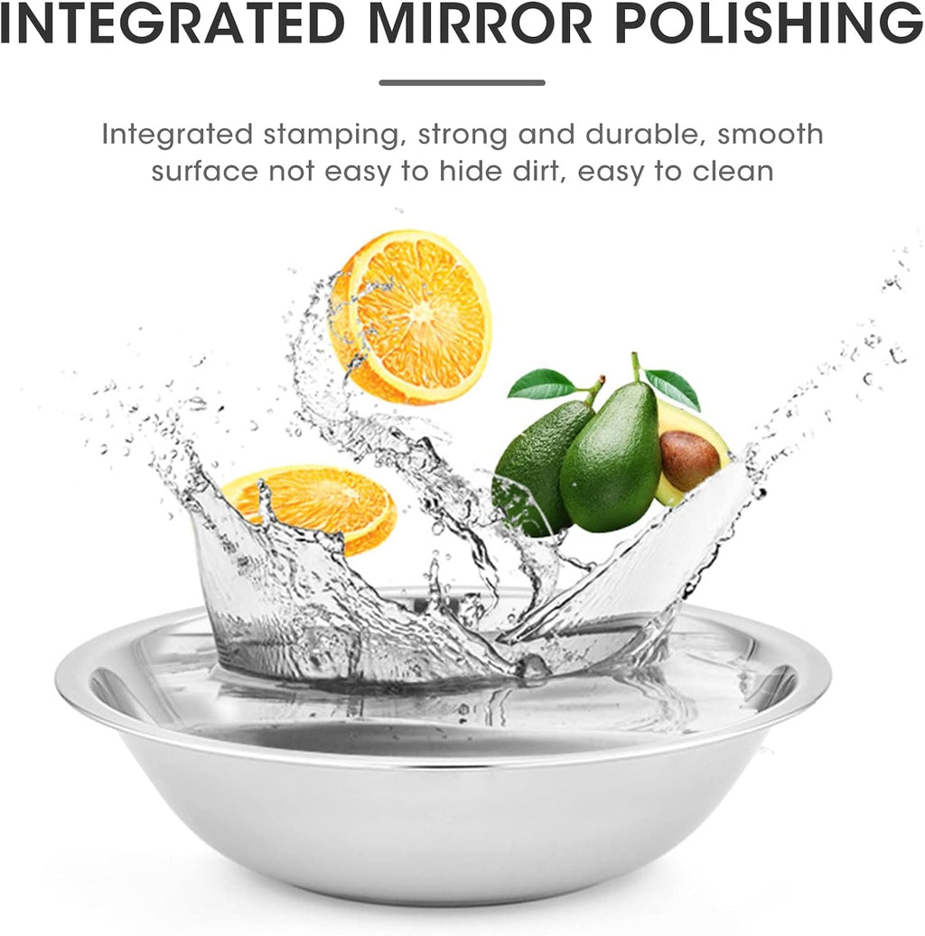 3 Quart Set of 3 Stainless Steel Mixing Bowl V43835