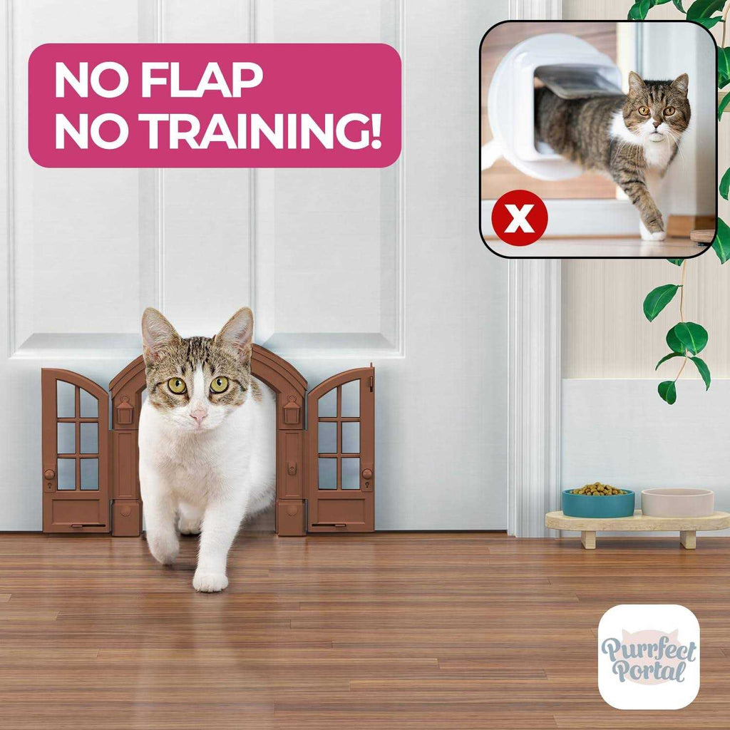 Cat Door Interior Door for Cats Up to 20 lbs I5282