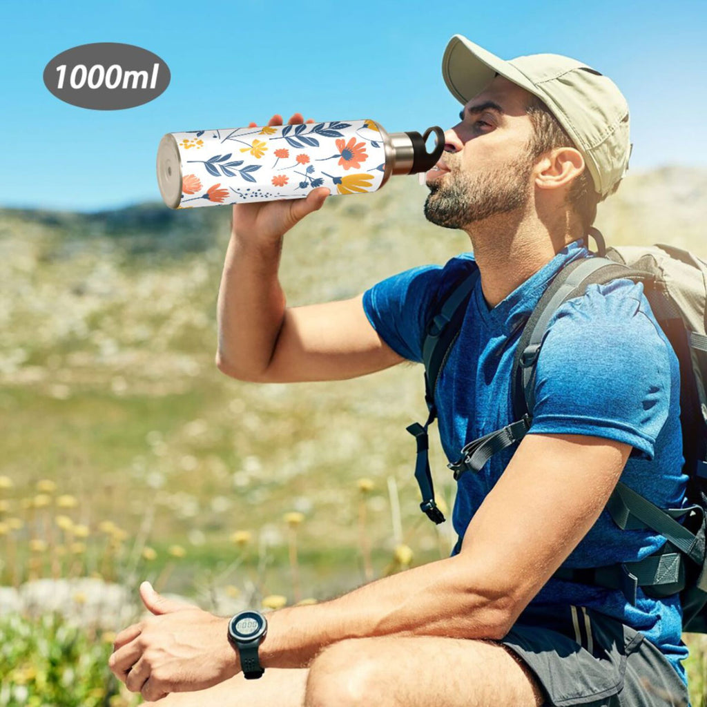 20 oz Insulated Stainless Steel Water Bottle with Straw Lid J4290