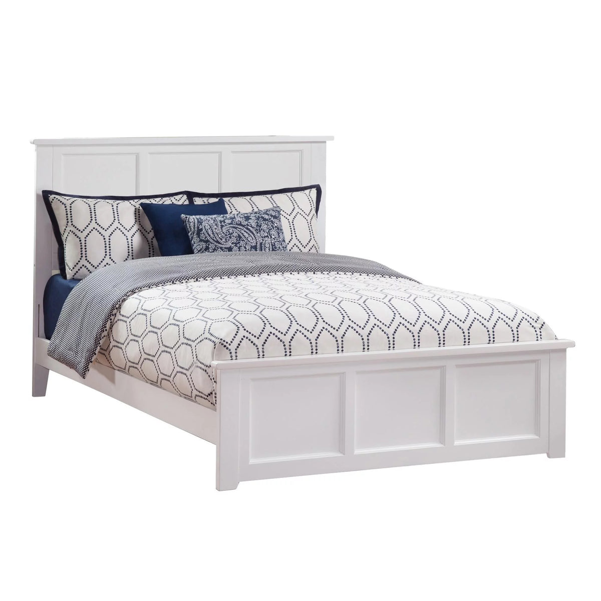 White Bed with Foot Board I676835