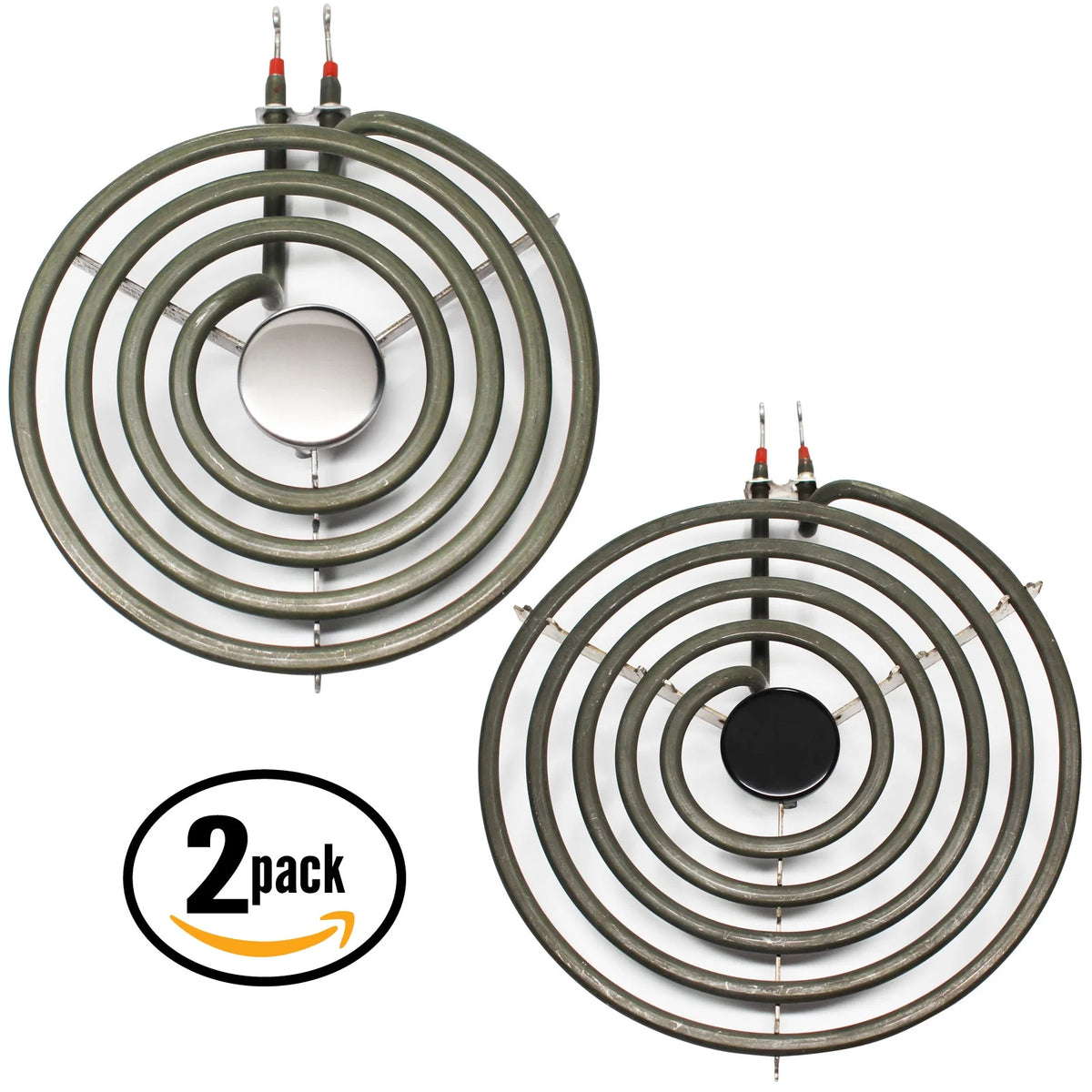 2-Pack Replacement 8 inch 5 Turns & 6 inch 4 Turns Surface Burner Elements for Range, Stove & Cooktop S4388