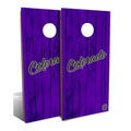 Purple Cornhole Board Set with 8 Bags Y318