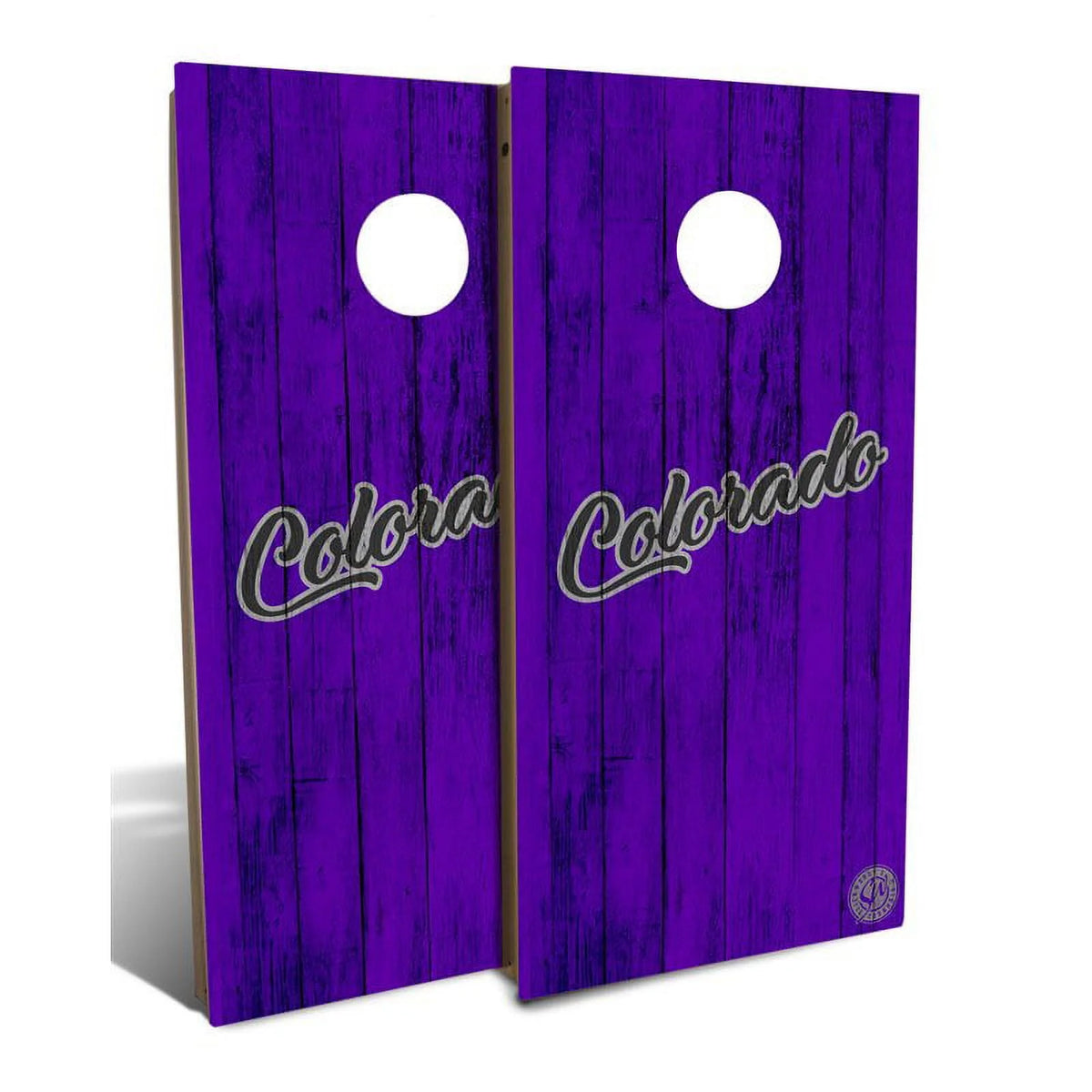 Purple Cornhole Board Set with 8 Bags Y318