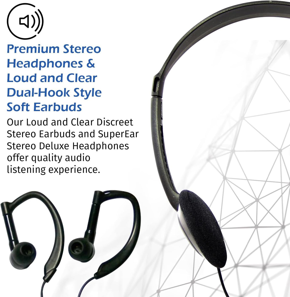 50dB Gain Hand Held Pocket Size Audio Amplifier with Headphones H376215