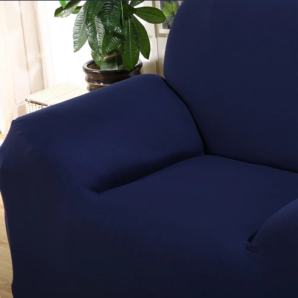 2pcs Polyester Fabric Stretch Sofa Covers and 2pcs Pillow Covers J335634