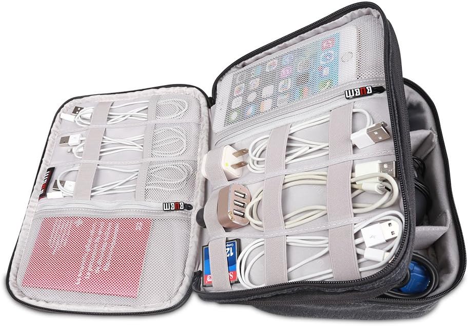 3 Pcs Electronic Organizer Bag Pouch Q496