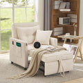 3 in 1 Convertible Sleeper Chair Bed with 2 Pillows and Backrest H5016
