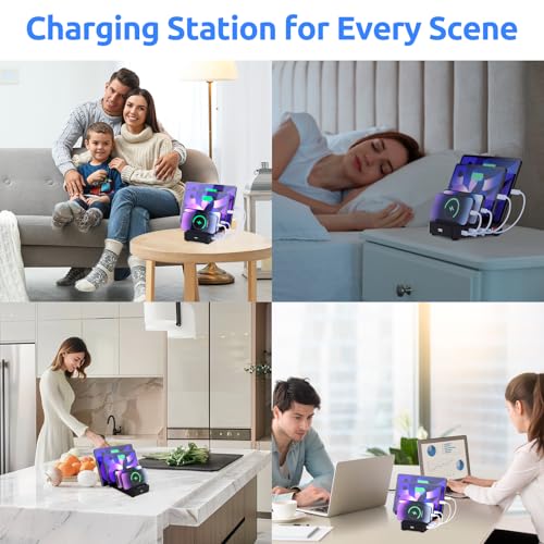 Black 4-Port Charging Station O909374