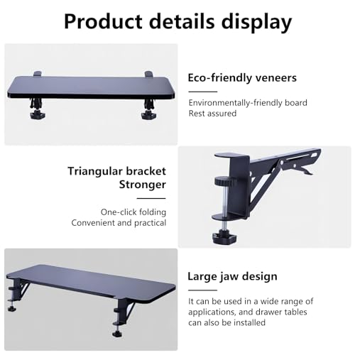 Foldable Keyboard Extender Tray (20.5inches×10inches) W38225