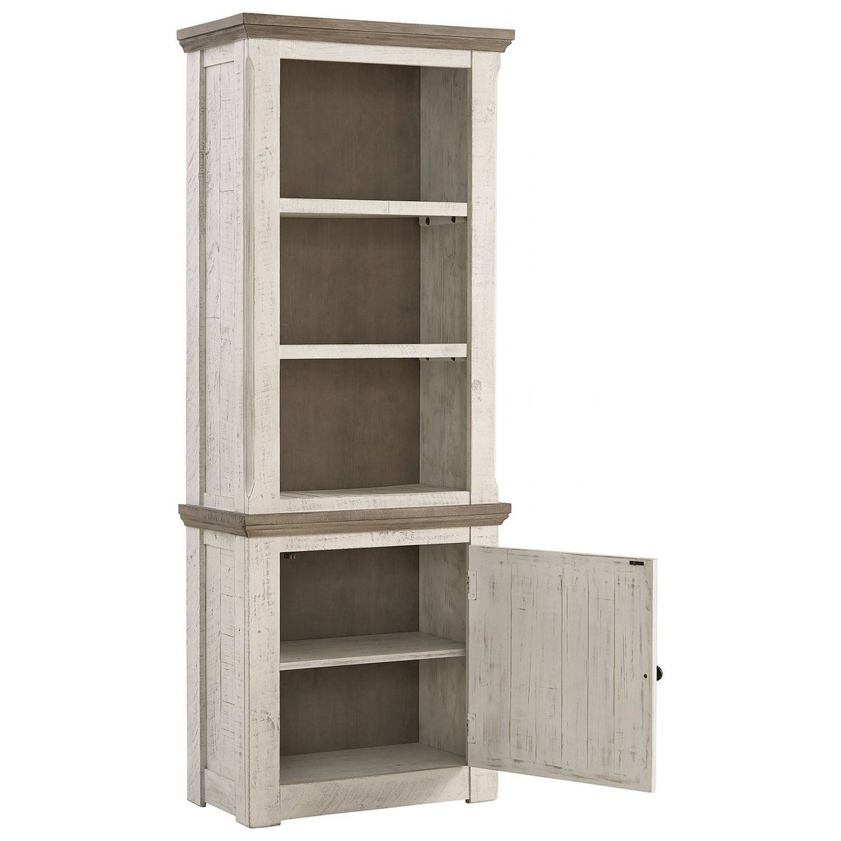 Wooden Right Pier Cabinet with 1 Door and 2 Shelves A47907