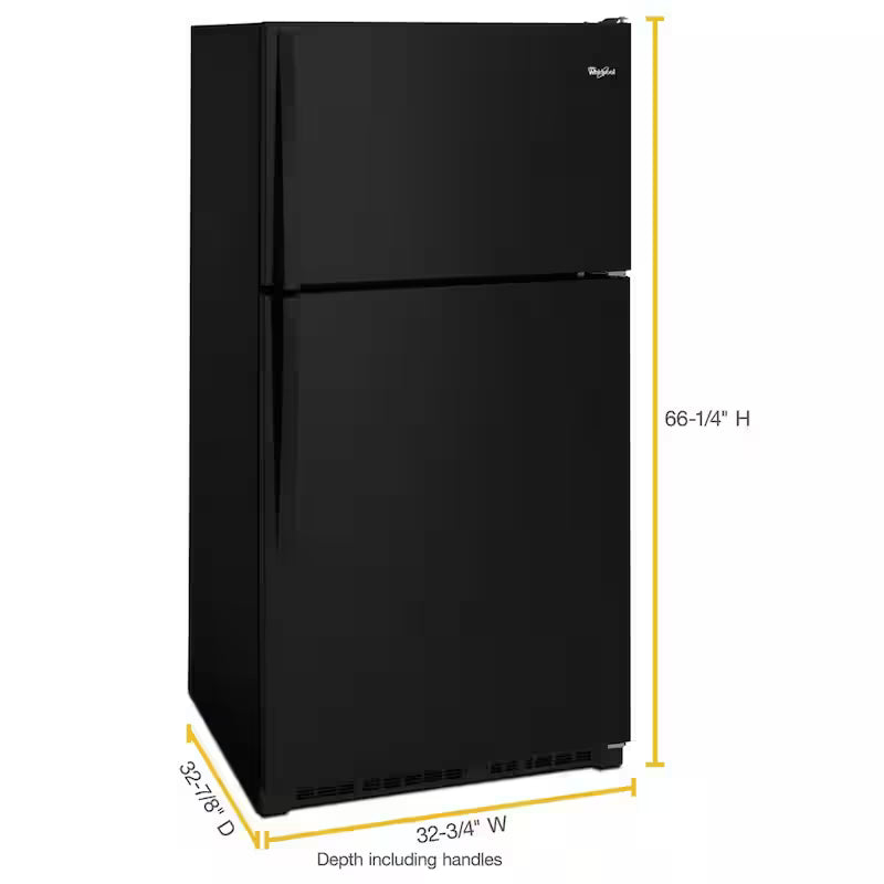 20.5 cu. ft. Top Freezer Refrigerator in Black M6837