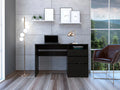 Black Three Drawer Computer Desk X892