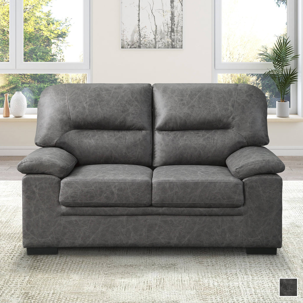 Dark Grey Loveseat D9254