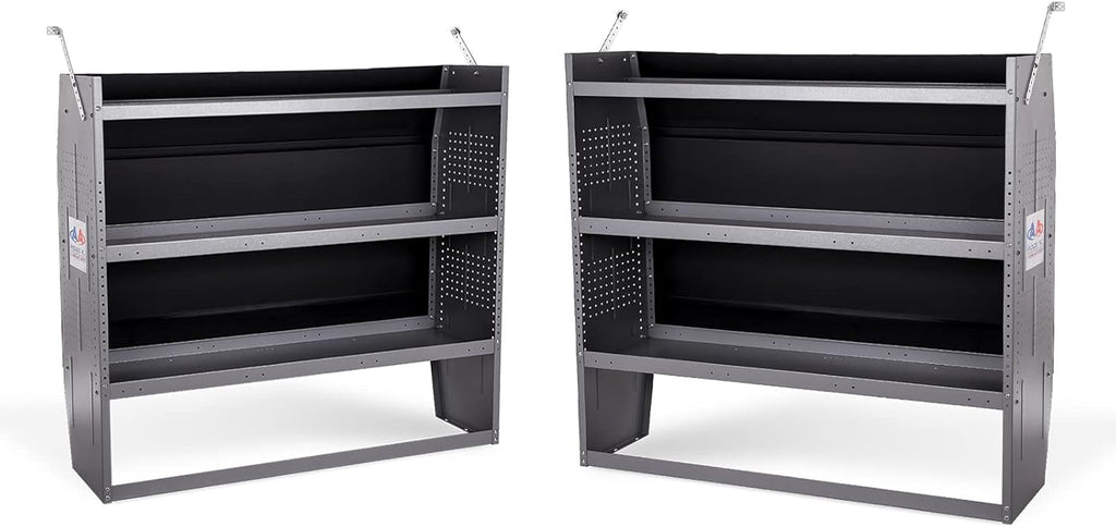 Steel Van Shelving Storage System, Set of 2, 52" W x 46" H x 13" D A98456