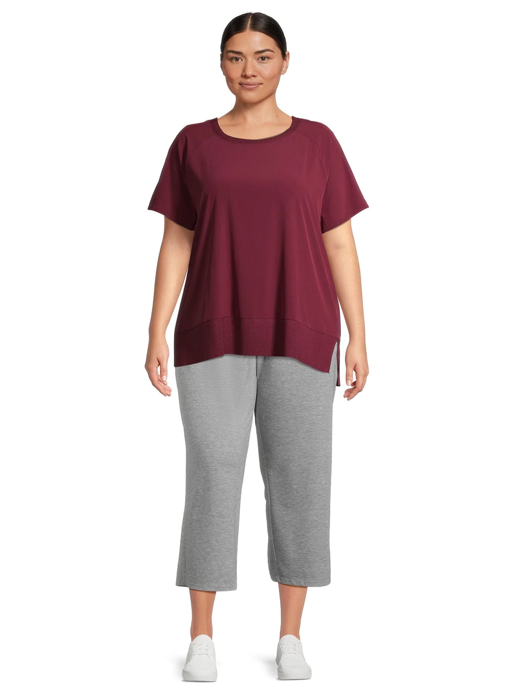 Women's Pull-On Wide Leg Capri Pants, 2-Pack Z4154