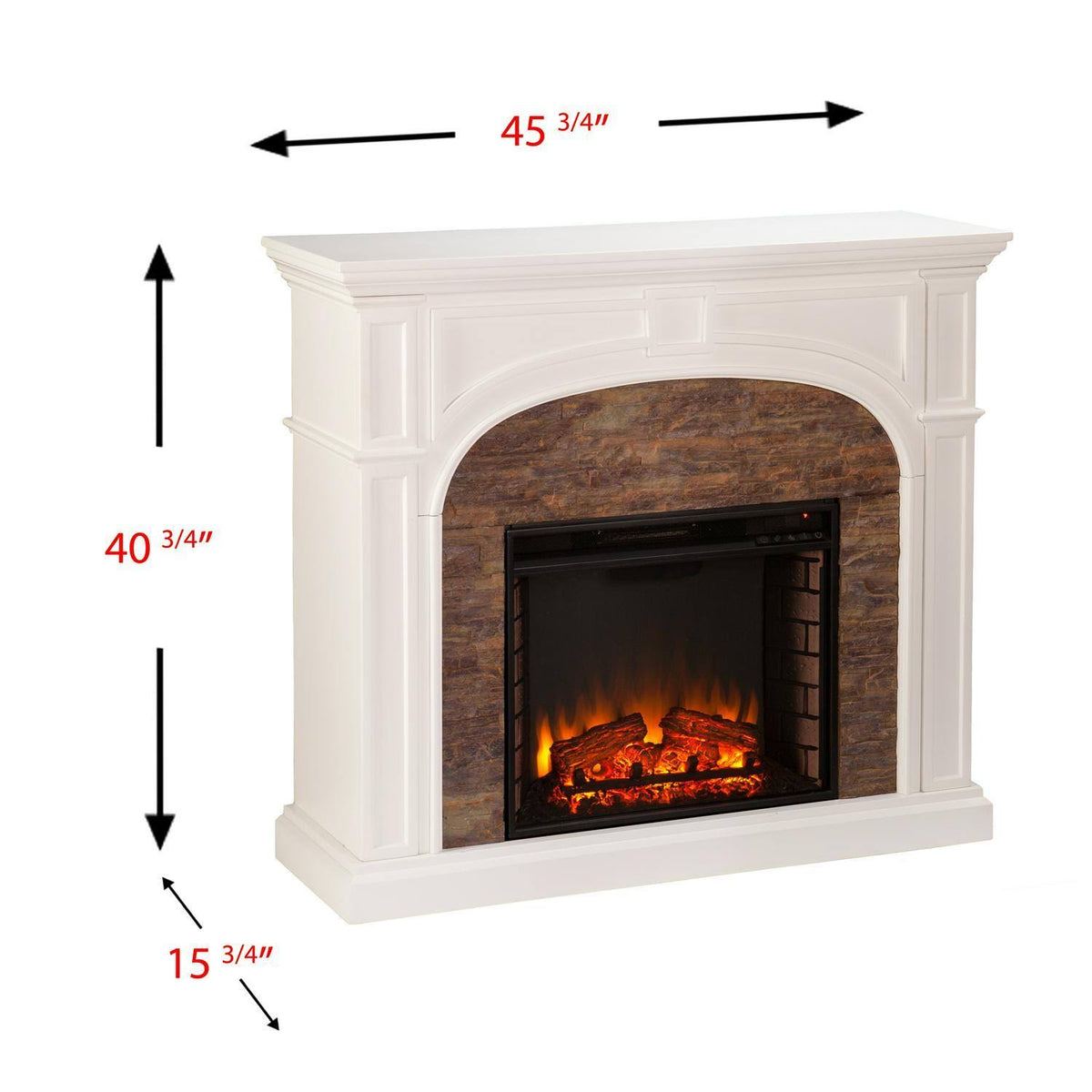 White Electric Fireplace K79069
