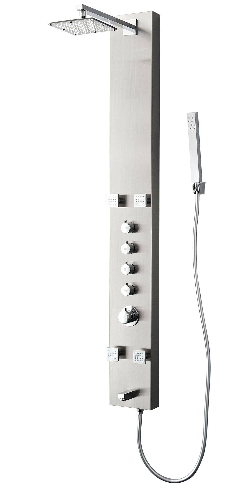 Stainless Steel Thermostatic Shower Panel C4802