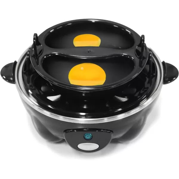 Black 7 Egg Capacity Electric Egg Cooker K765
