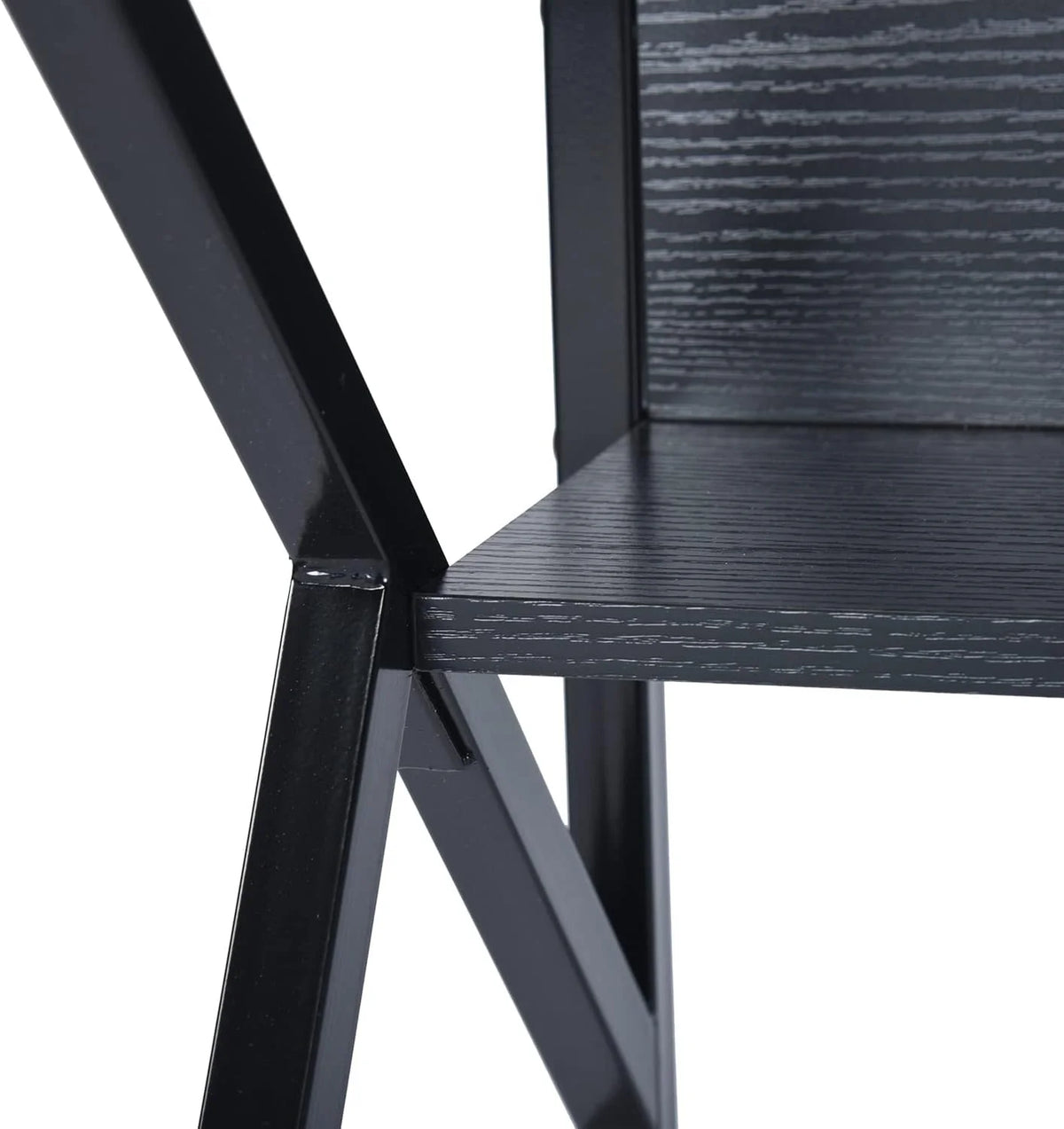 39.4 inch Black Desk with Storage Shelves Y6656