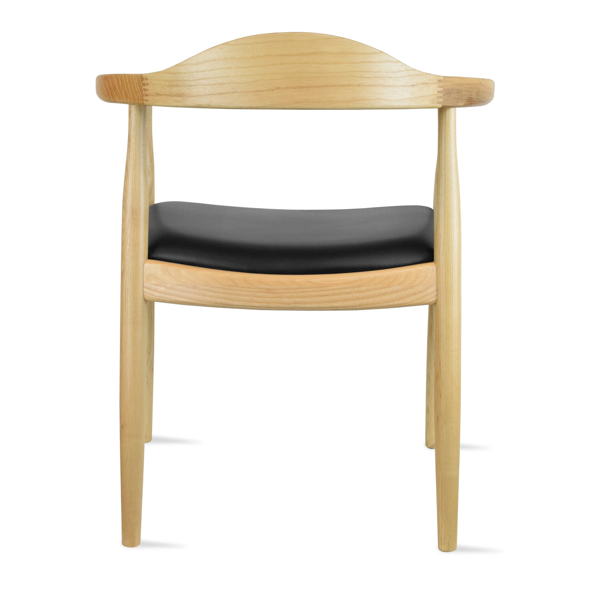 Solid Wood Farmhouse Dining Chair with PU Leather Cushion Seat T61280