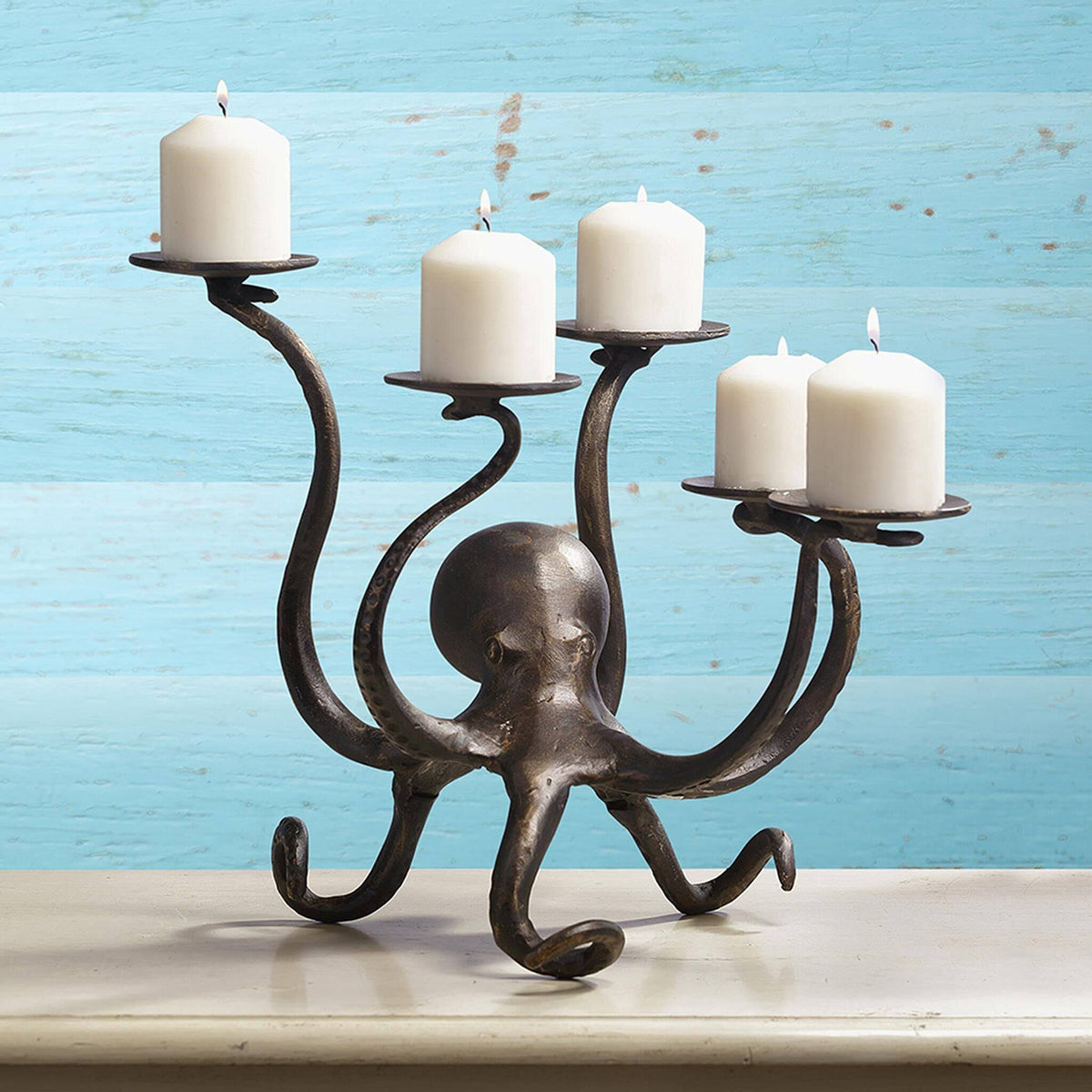 Octopus Pillar Candelabra A115