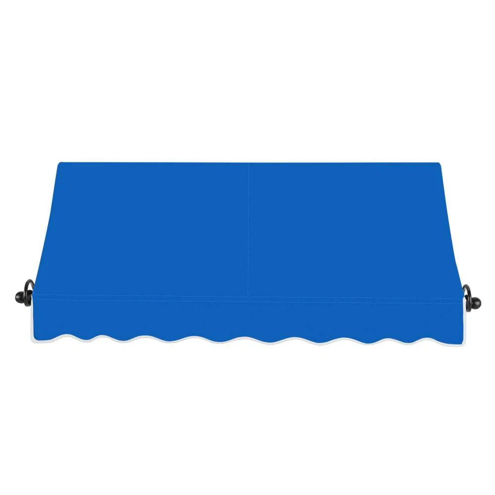10.375 ft Fixed Awning Acrylic Fabric, Bright Blue J520528