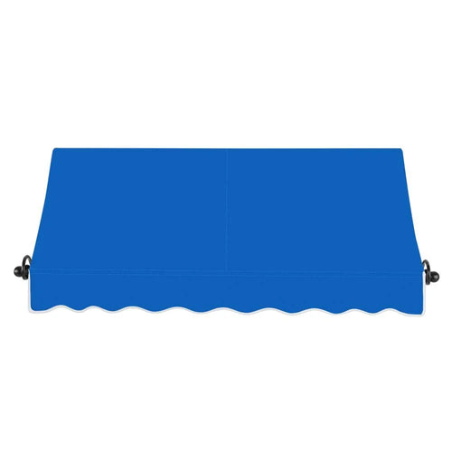 10.375 ft Fixed Awning Acrylic Fabric, Bright Blue J520528