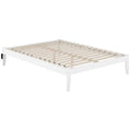 White Queen Solid Wood Bed with USB Charging Station X763732