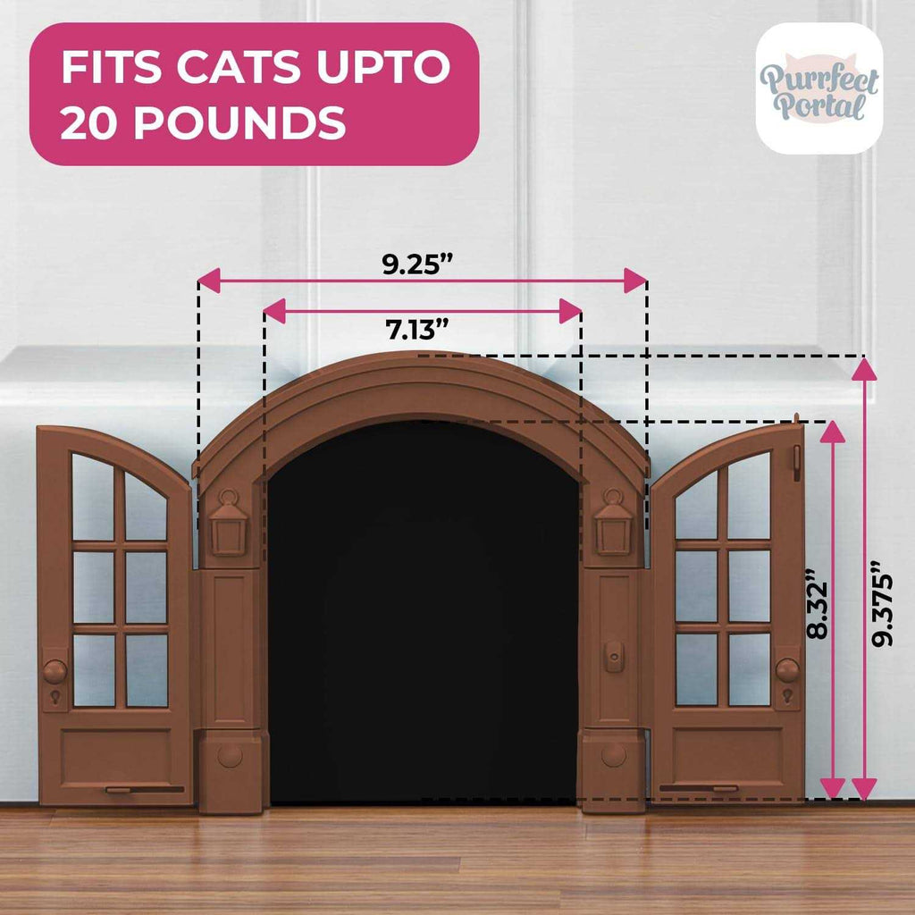 Cat Door Interior Door for Cats Up to 20 lbs I5282