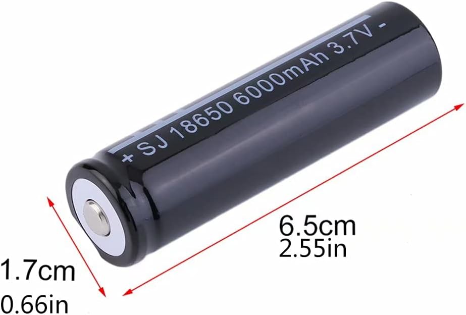 3.7V 6000mAh Rechargeable Button Top Battery 20 Pcs S694