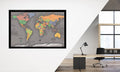 Gray Magnetic Pin Travel Map L703003