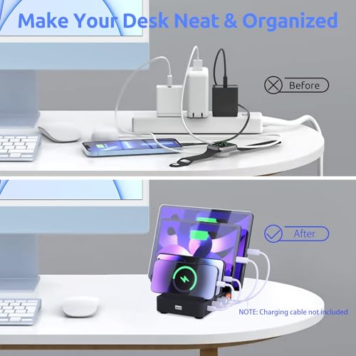 Black 4-Port Charging Station O909374